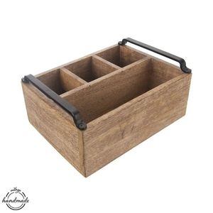 Suport din lemn Orion pentru condimente și mirodenii Mango 25 x 18, 5 x 12, 5 cm imagine