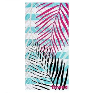 Prosop cu uscare rapidă Towee PALMS PINK, 70 x 140 cm imagine