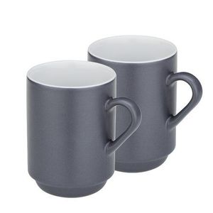 Set de căni din ceramică Kela MATTIA, 2 buc, gri , 300 ml imagine