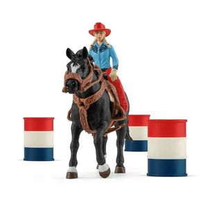 Cursa de cowboy în jurul butoaielor Schleich 42576 imagine