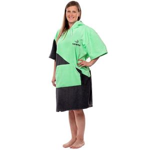 Poncho Surf Double, verde, 70 x 100 cm imagine