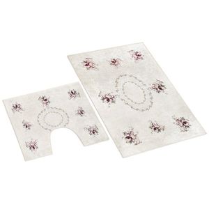 Set de covoare de baie Bellatex Bouquet 3D , 60 x100 cm, 60 x 50 cm imagine