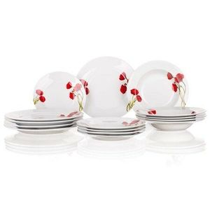 Set farfurii BANQUET Red Poppy 18 piese imagine