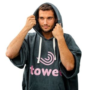 Towee Poncho Surf, roz, 80 x 115 cm imagine