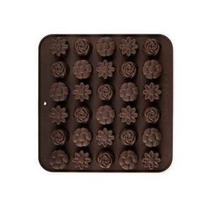 Formă de silicon pentru ciocolată Banquet Culinaria Brown, 21, 4 x 20, 6 cm, mix de forme imagine