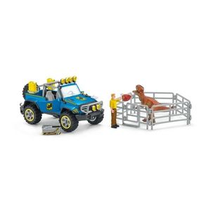 Mașină de teren Schleich 41464 cu gard pentru Dinozaur imagine