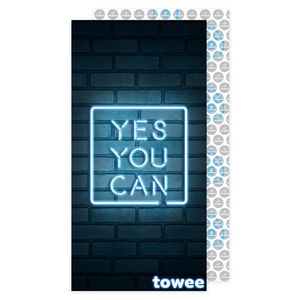 Prosop cu uscare rapidă Towee YES YOU CAN, 50 x 100 cm imagine