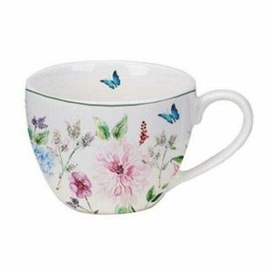 Set de 4 cești din porțelan Flower Garden, 90 ml imagine