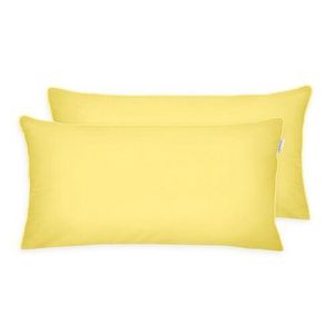 Față de pernă din Percale Tom Tailor Light Lemon - Sky blue, 40 x 80 cm imagine