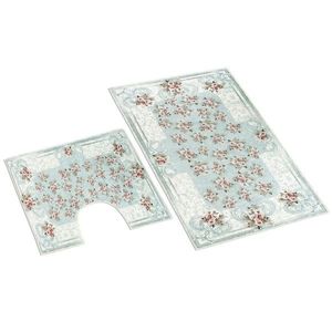 Set de covoare de baie Bellatex Orient cutrandafir 3D, 60 x 100 cm, 60 x 50 cm imagine