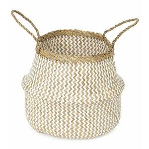 Coș de hârtie și iarbă de mare natural Compactor Belly M, pliabil, 35 x 32 cm imagine