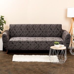 Husă multielastică 4Home Comfort Plus, pentru canapea, gri, 180 - 220 cm, gri, 180 - 220 cm imagine