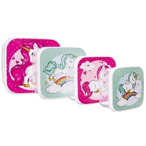 Set de 4 bucăți de cutii de gustări Orion Unicorn imagine