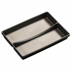 Kesper 30093 Dulap de plastic 2 compartimente, gri, 32, 5 x 23 x 4, 5 cm imagine