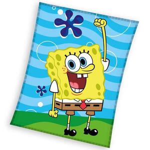 Pătură pentru copii Sponge Bob Distracție în mare, 130 x 170 cm imagine