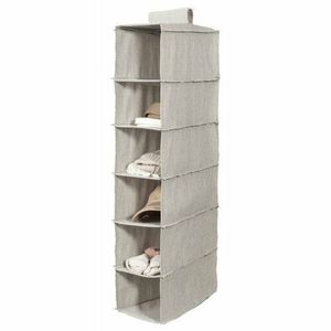 Organizator de haine suspendate Compactor OXFORD, 30 x 18 x 94 cm, 6 compartimente imagine