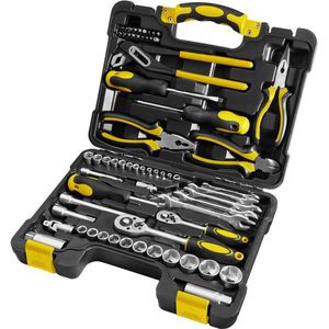 Set chei tubulare Fieldmann FDG 5003-65R, cu scule, 65 buc. imagine