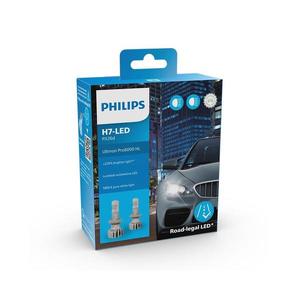 SET 2x bec LED auto Philips 11972U6000X2 Ultinon Pro6000 H7 PX426d/18W/12V imagine