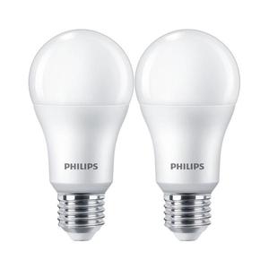 SET 2x bec LED Philips A67 E27/13W/230V 4000K imagine