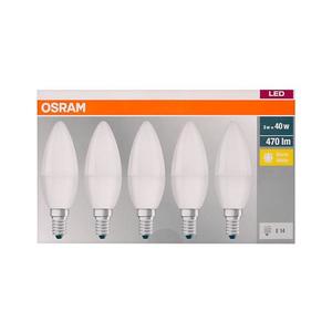 SET 5x Bec LED BASE B40 E14/5, 7W/230V 2700K - Osram imagine