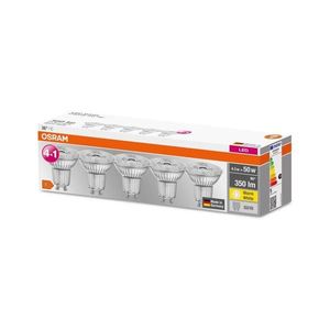 SET 5x bec LED Osram PAR16 GU10/4, 3W/230V 2700K 36° imagine