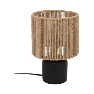 Lampă de masă Atmosphera KOBY 1xE14/40W/230V cânepă/negru imagine