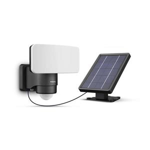 Aplică LED solară cu senzor Philips TYLUS LED/6W/3, 7V 3000K IP44 imagine