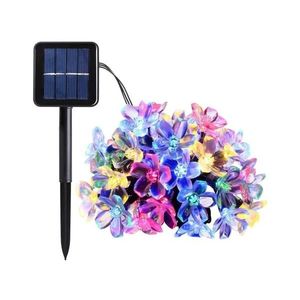 Lanț LED RGB solar 50xLED/0, 12W/1, 2V 1xAA IP44 imagine