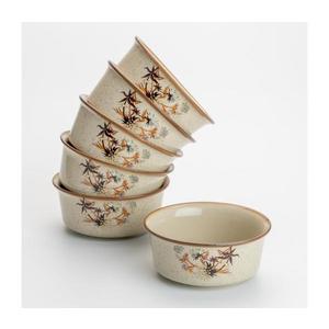 Set 6x bol ceramic pentru compot 13 cm ciulin imagine