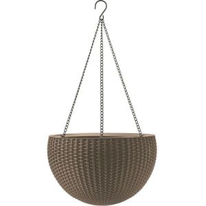 Jardinieră suspendată Keter Sphere mocca, diam. 35 cm imagine