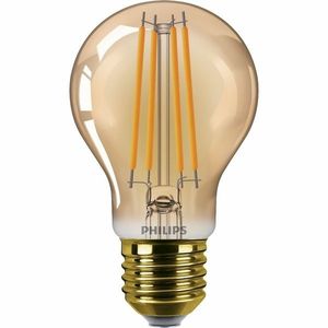 Bec cu filament LED Philips E27 A60 3, 1W (25W)1800K fără atenuare, chihlimbar imagine