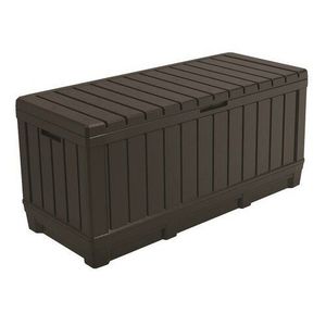 Ladă de depozitare pentru grădină Keter Kentwood maro, 350 l, 128 x 59 x 54 cm imagine