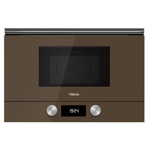 Cuptor cu microunde incorporabil Teka ML 8220 BIS L LB stanga 850W 9 retete presetate baza ceramica grill rabatabil 1200W Cristal London brick brown/ Infinity Glass imagine