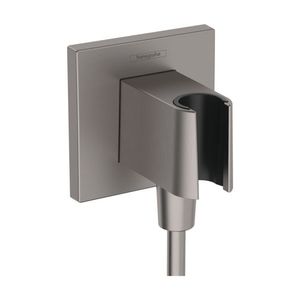 Accesoriu Hansgrohe FixFit E cu agatatoare de dus negru periat imagine