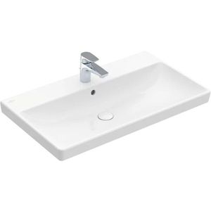 Lavoar Villeroy & Boch Avento CeramicPlus 80x47 cu preaplin montare pe mobilier alb Alpin imagine