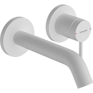 Baterie lavoar Hansgrohe Tecturis S cu pipa 165mm montaj incastrat necesita corp ingropat alb mat imagine