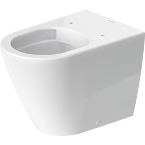 Vas WC Duravit D-Neo Rimless pentru rezervor ingropat cu finisaj WonderGliss imagine