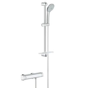 Baterie dus termostatata Grohe Grohtherm 2000 cu set de dus Euphoria 110 Massage cu bara 60cm crom imagine