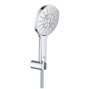 Set de dus Grohe Rainshower SmartActive 130 cu agatatoare fixa furtun 150cm si para de dus cu 3 jeturi crom imagine