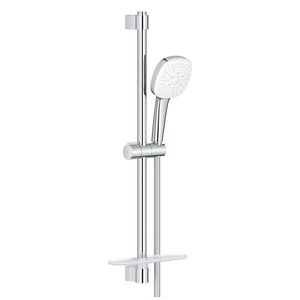 Set de dus Grohe Tempesta Cube 110 cu bara 60cm furtun 175cm polita si para de dus cu 3 jeturi crom imagine