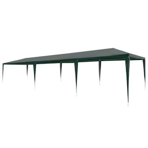 vidaXL Cort de petrecere, verde, 3 x 9 m, PE imagine