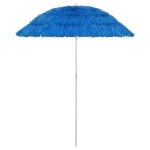 vidaXL Umbrelă de soare de plajă Hawaii, albastru, 180 cm imagine