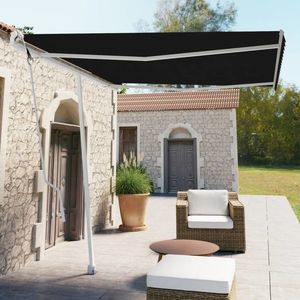 Copertină retractabilă, antracit, 300 cm imagine