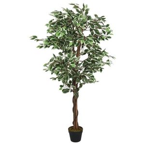 vidaXL Arbore ficus artificial 756 de frunze 150 cm verde imagine