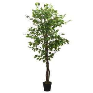 vidaXL Arbore ficus artificial 378 de frunze 80 cm verde imagine