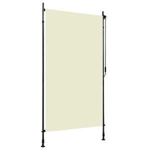 vidaXL Jaluzea tip rulou de exterior, crem, 120 x 270 cm imagine