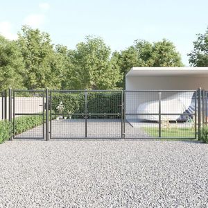 vidaXL Poartă de grădină din plasă antracit 500x175 cm oțel galvanizat imagine