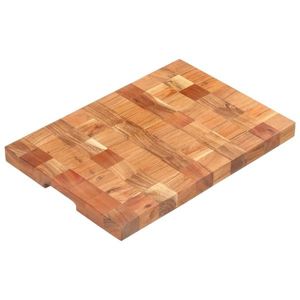 vidaXL Placă de tocat, 50 x 34 x 3, 8 cm, lemn masiv de acacia imagine