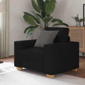 vidaXL Canapea Scaun Negru 59 cm Tesatura imagine