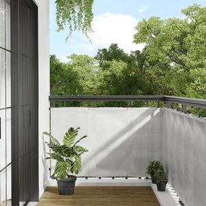 vidaXL Paravan de balcon gri deschis 90x1000 cm 100% poliester oxford imagine